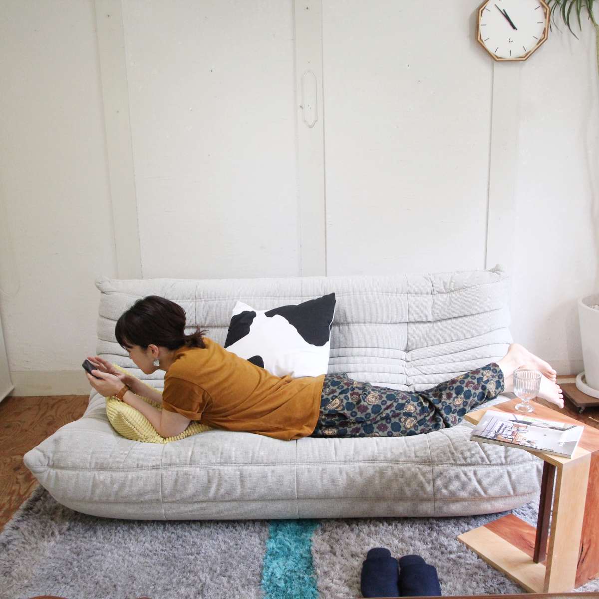 リーン・ロゼ / ligne roset トーゴ トリプルソファ ローソファ 3人