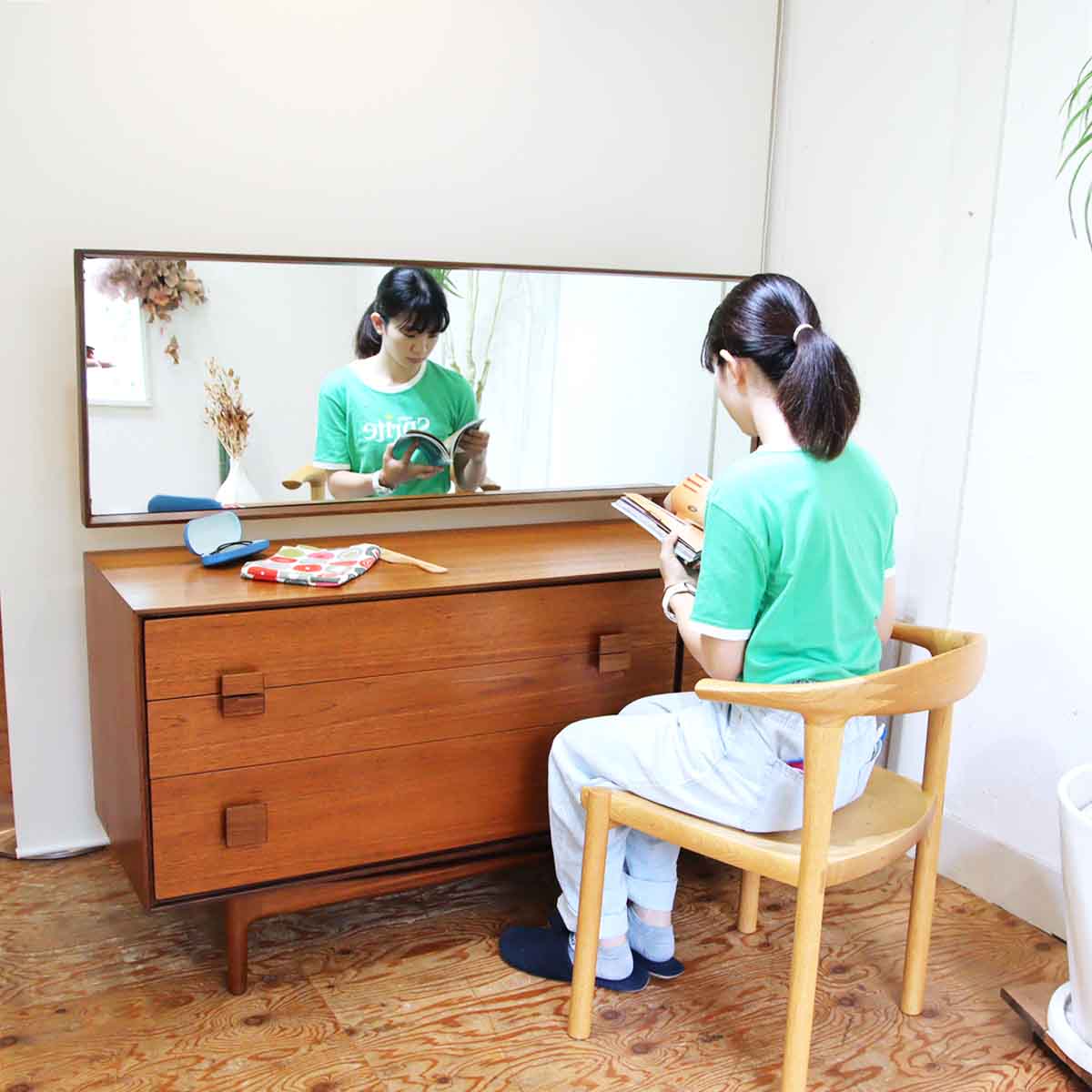 カグラ / 家具蔵 ナラ無垢材 アームチェア アルコⅡ 柾目 中古