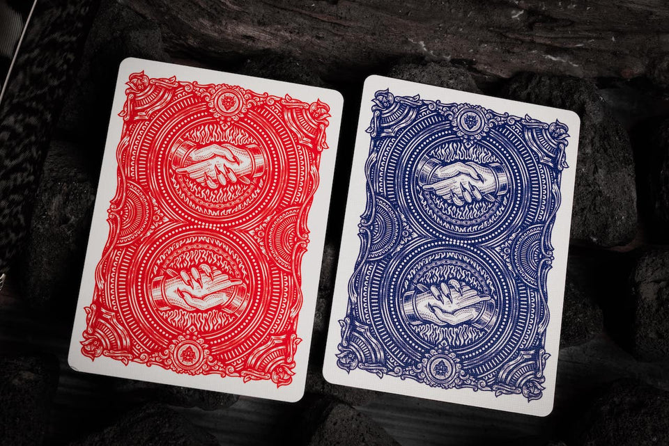 DEAL with the Devil - Scarlet Red Playing Cards – Riffle Shuffle