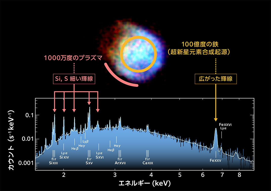 XRISMの初期科学成果：超新星残骸の超⾼温プラズマと巨⼤ブラック