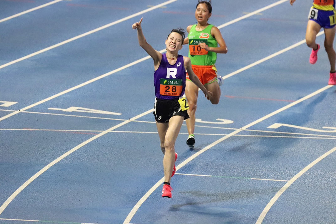 陸上競技部の小川陽香さんが「天皇賜盃第93回日本学生陸上競技対校