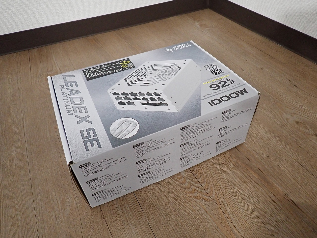 電源ユニット SUPERFLOWER LEADEX SE PLATINUM 1000W-WT SF-1000F14MP