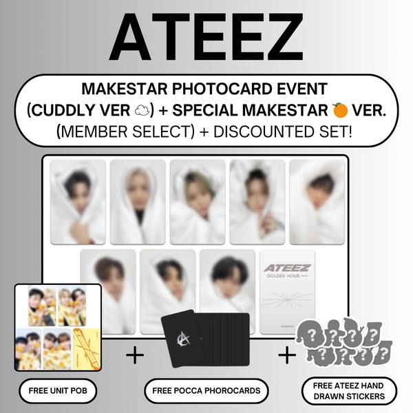 12/27 MAKESTAR PHOTOCARD EVENT] ATEEZ - GOLDEN HOUR: Part.2 (PRE