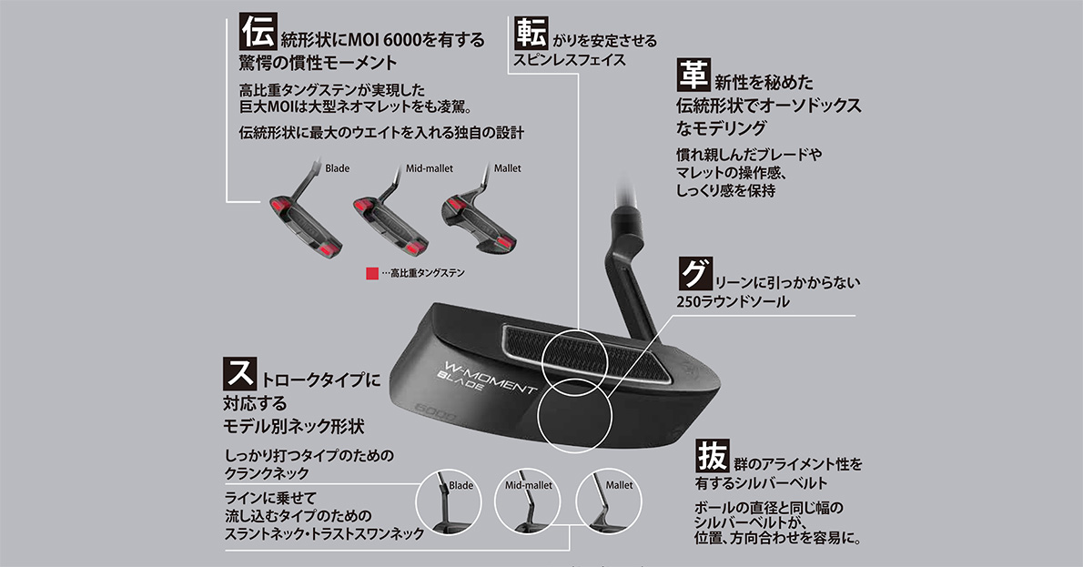 Majesty W-Moment Mallet Putter