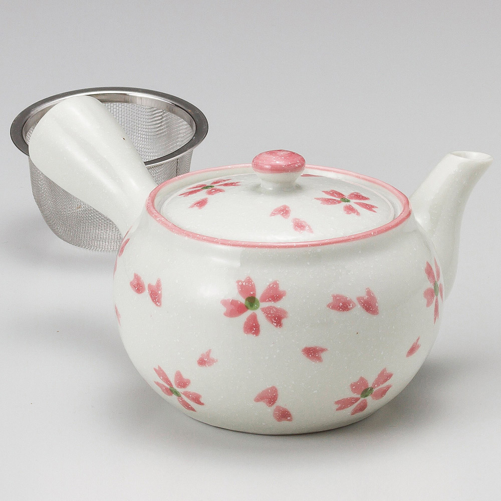 ピンク花丸型急須(急須)|食器通販の陶磁庵