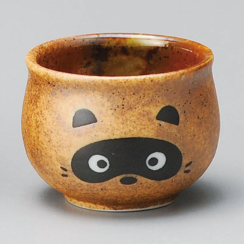 信楽たぬきぐい呑(徳利・盃)|食器通販の陶磁庵