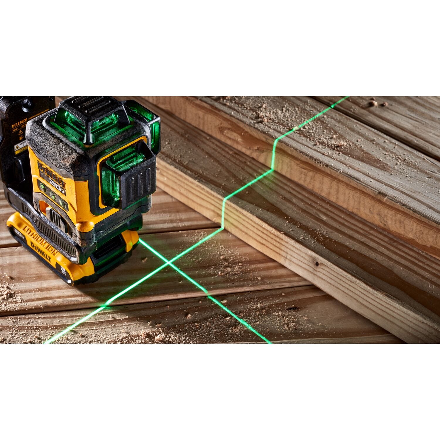 DeWalt DCLE34031B 20V 3x360 Green Line Laser, Tool Only – Tool Nut