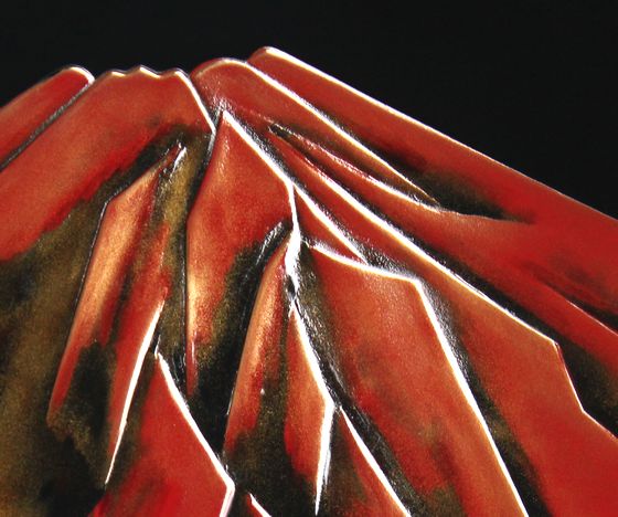 飾皿 赤富士蒔絵（尺1）440,000円（税込） | 輪島塗の塗師屋 輪島漆器