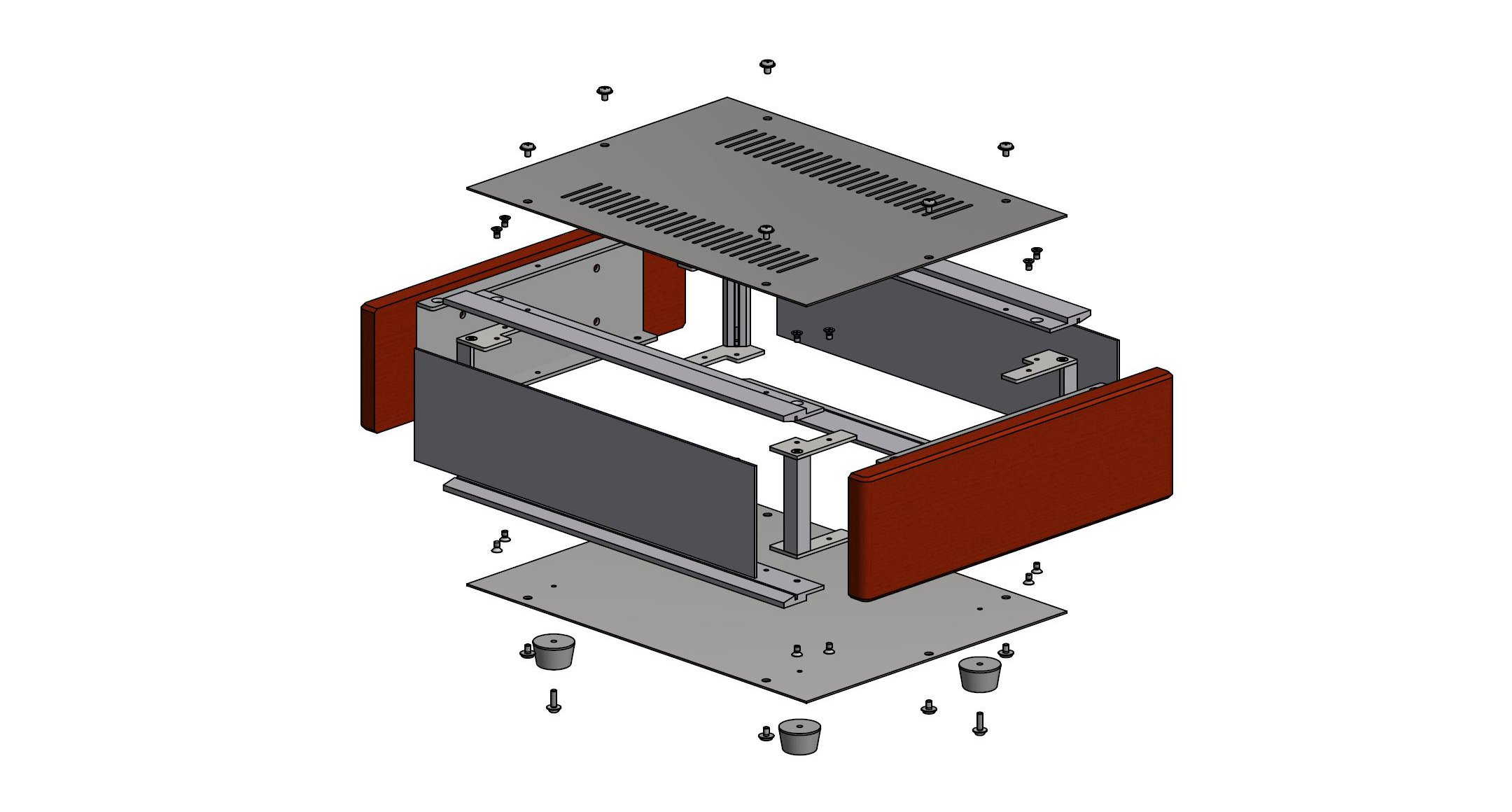 Victor真空管アンプの抜け殻 シャーシ アメリカRCA製 真空管ラジオ修理