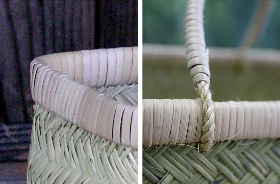 スズ竹市場かご籐持ち手(特々大) | 虎斑竹専門店 竹虎