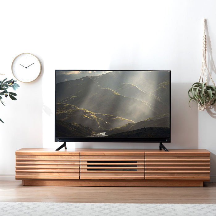 幅150cm アルダー無垢 国産 完成品 テレビ台 ロータイプ ローボード