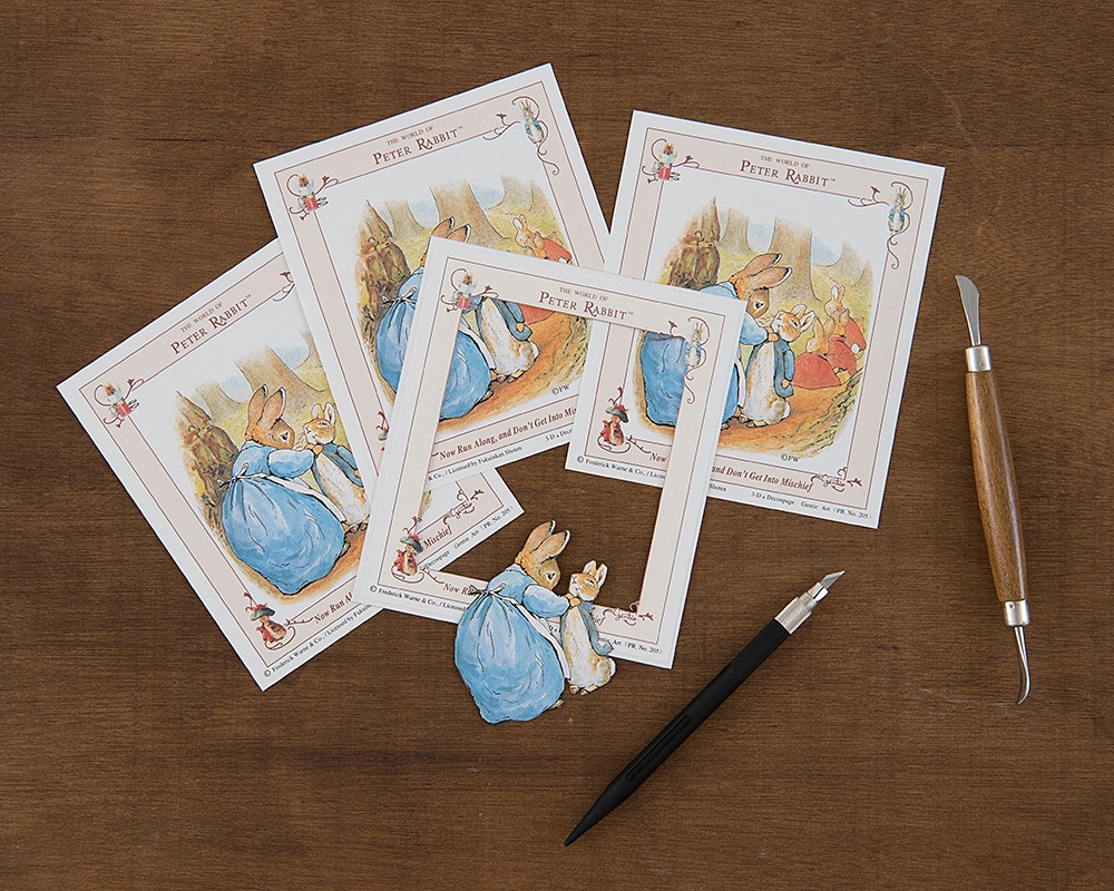 シャドーボックス通信講座】ピーターラビットのシャドーボックス