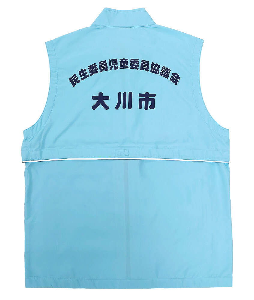 ナイロンベスト（はっ水加工・高透湿）[TMS-068RSV]│名入れロゴ刺繍