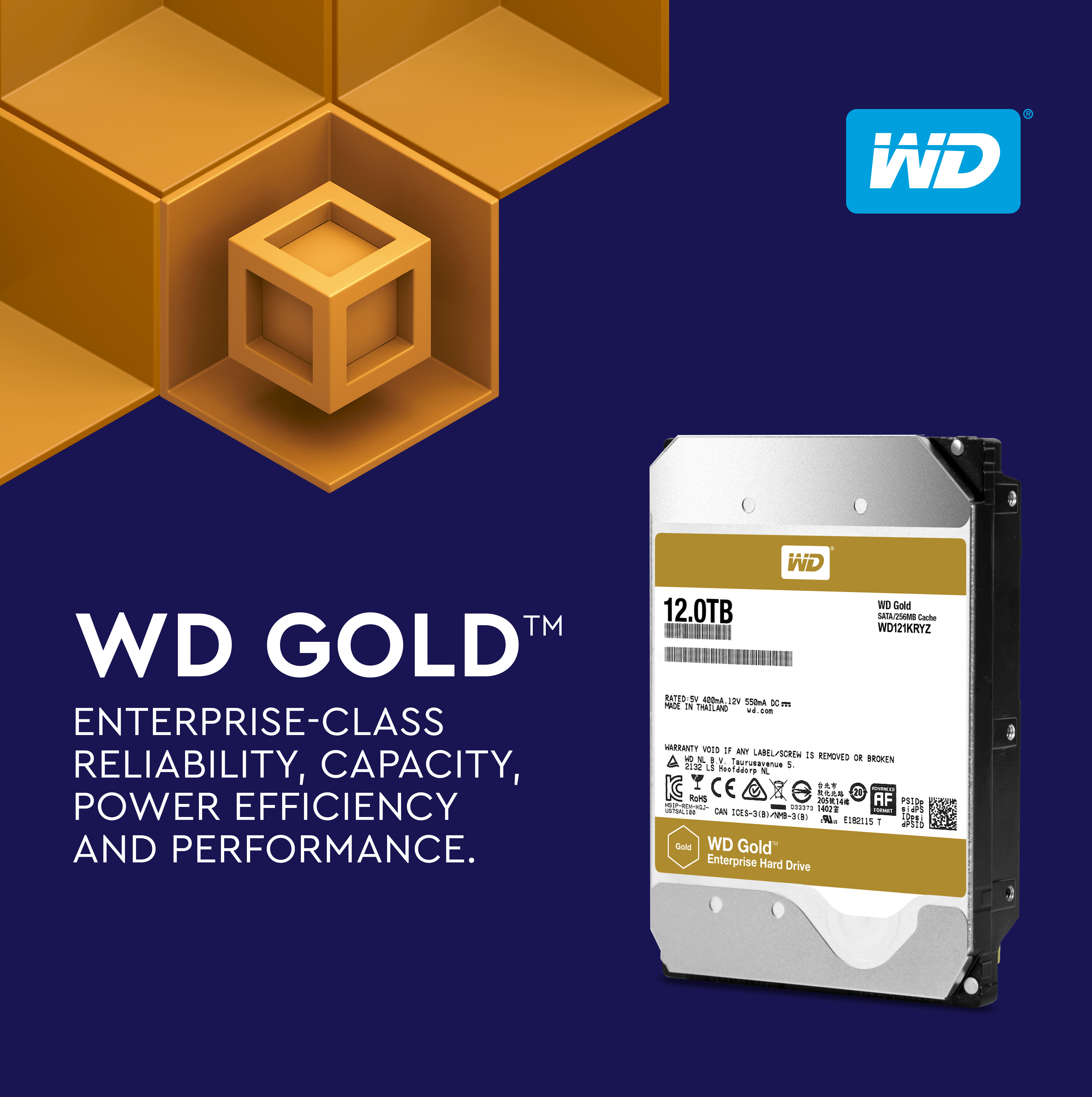 Western Digital Ships 12 TB WD Gold Hard Drives | TechPowerUp
