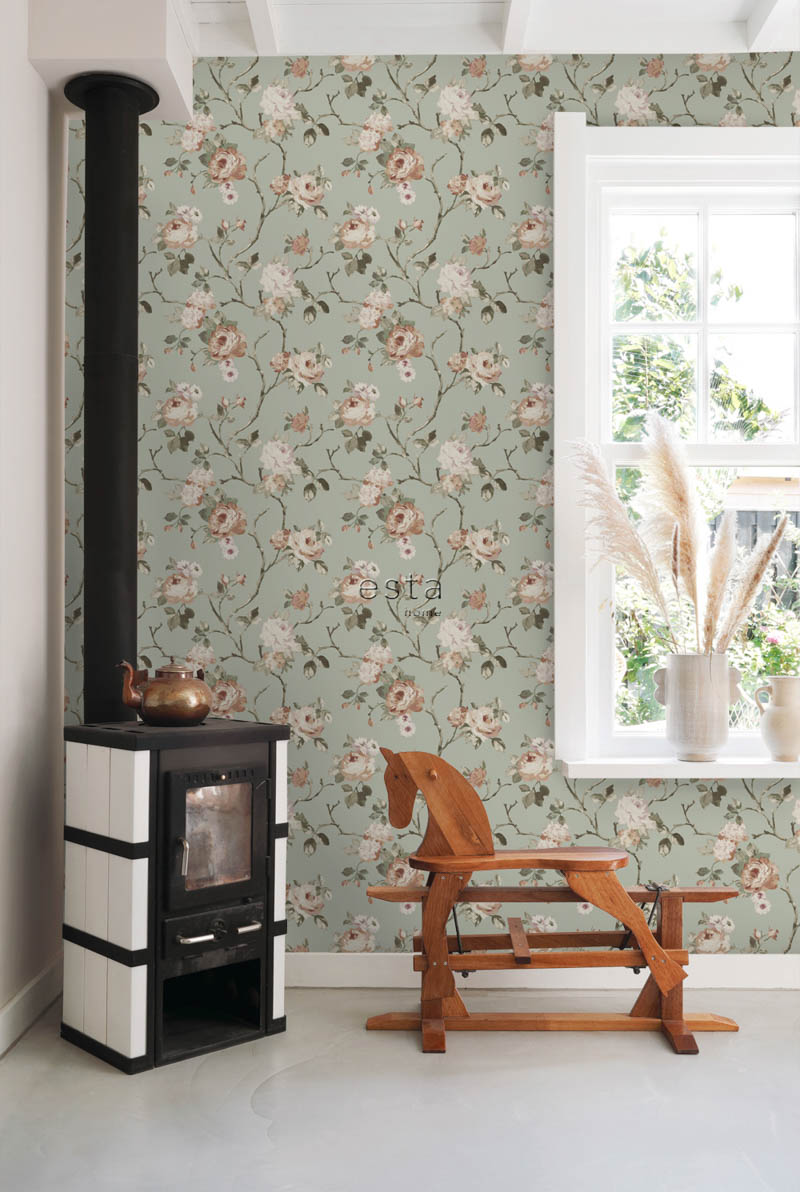 VINTAGE FLOWERS 158-139291 | 輸入壁紙(クロス)のテシード