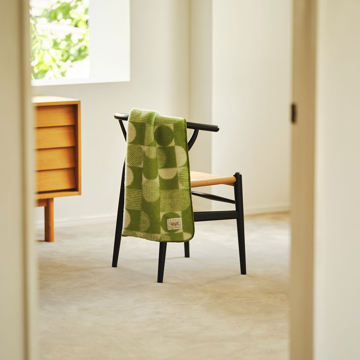 ウールラウンドスクエアハーフケット(FREE ベージュ): ベッドリネン