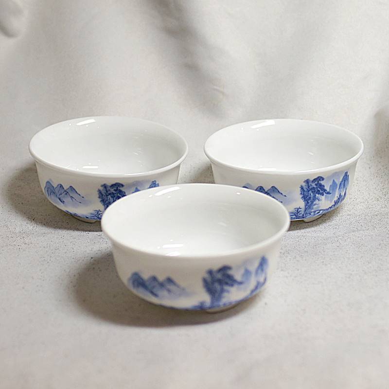 景徳鎮 陶器製 小杯 ぐい飲み 232R31-E - 横浜中華街天宝堂本店