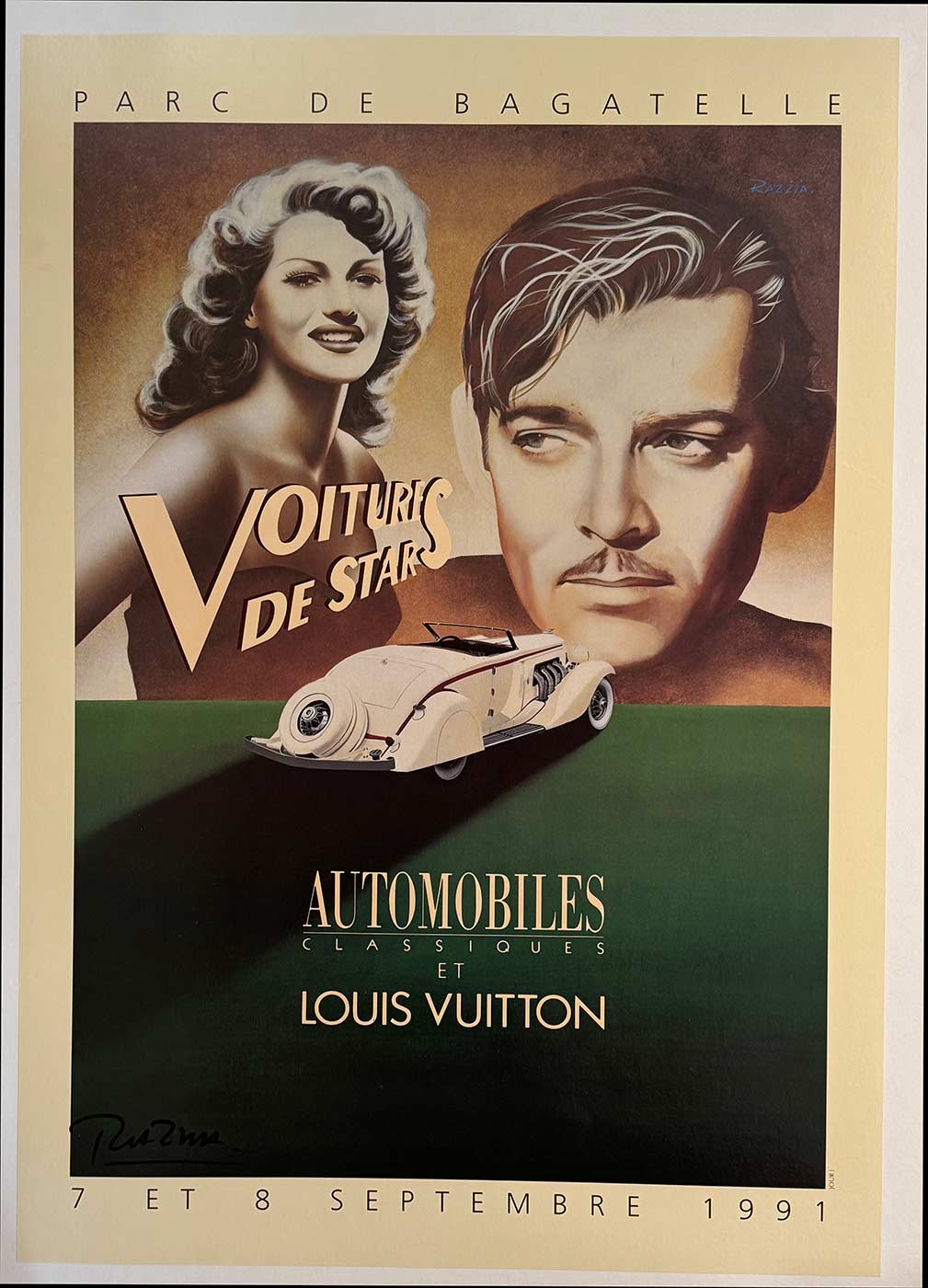 Louis Vuitton - Parc du Bagatelle 1991 | Razzia | The Vintage Poster