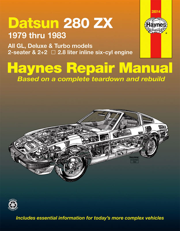 Motorsport Auto - The Z Store - Haynes Repair Manual, 79-83 280ZX