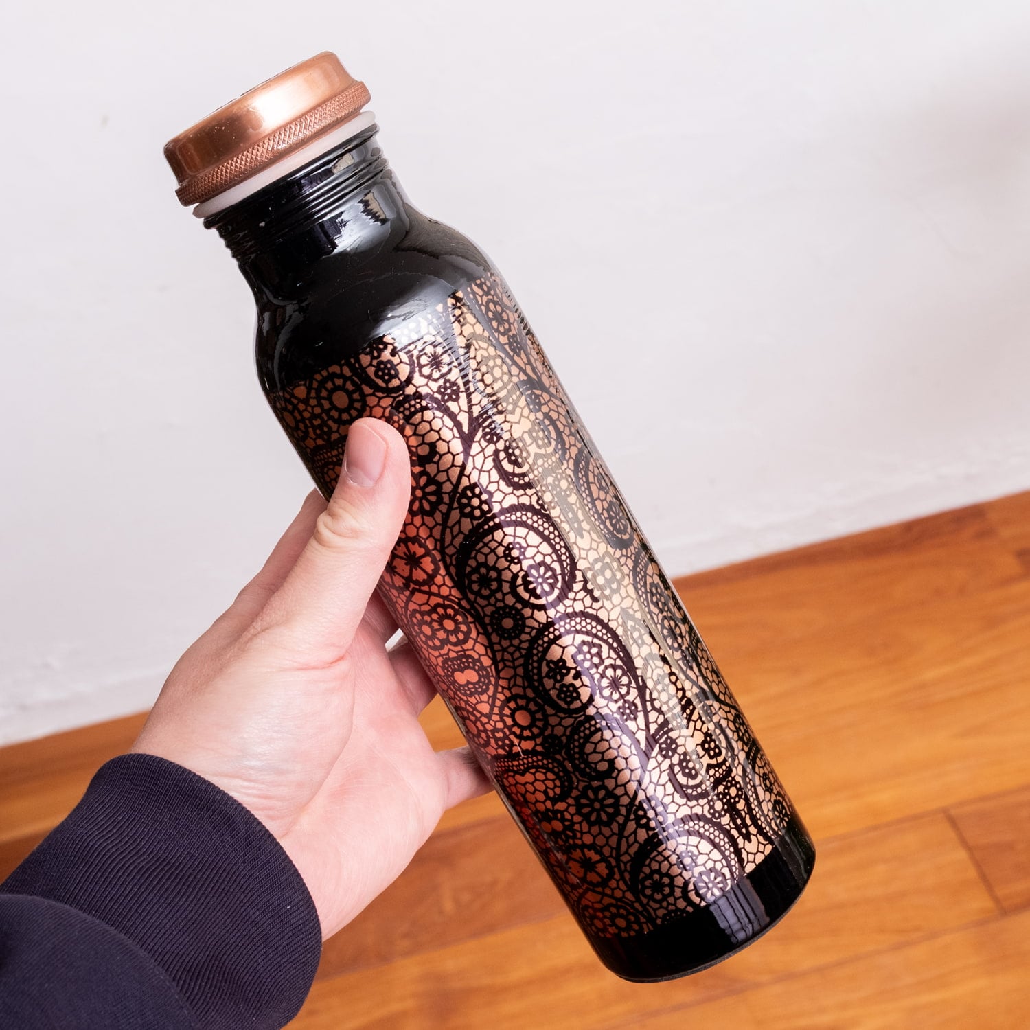 アーユルヴェーダ 高級銅製ウォーターボトル 水筒 マグボトル 水差し