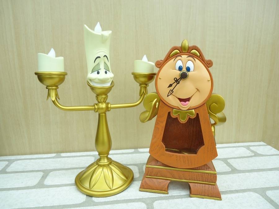 美女と野獣！ コグスワースの置時計と ルミエールのインテリアライト