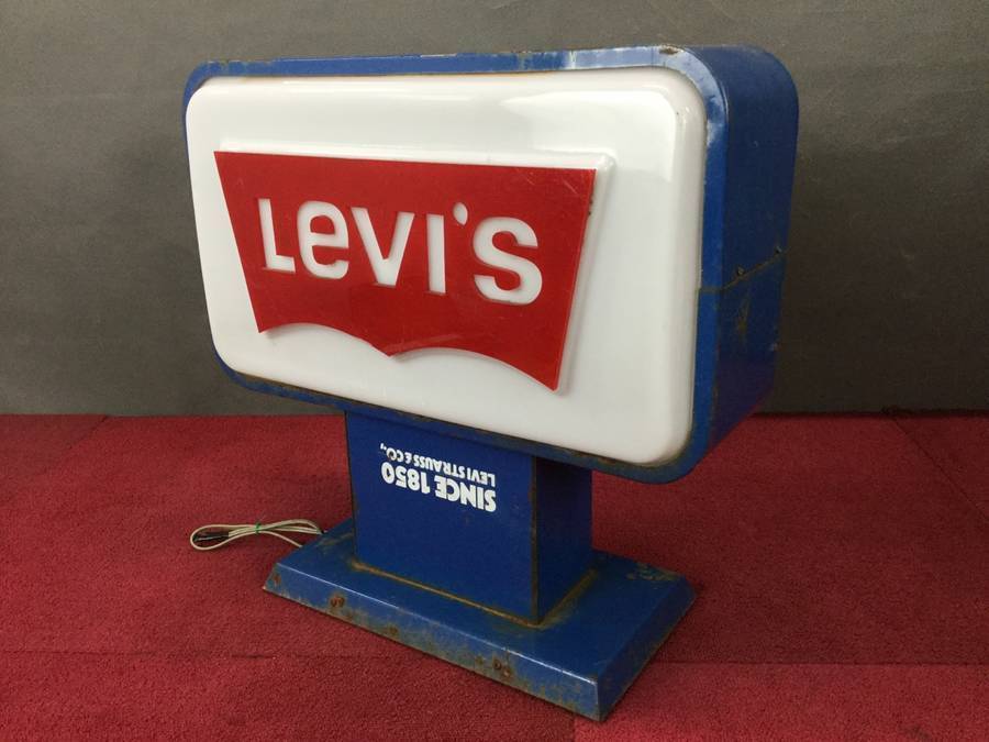 40s〜50sリーバイス Levi's 看板 ギャラチケ (フラッシャー levis 看板