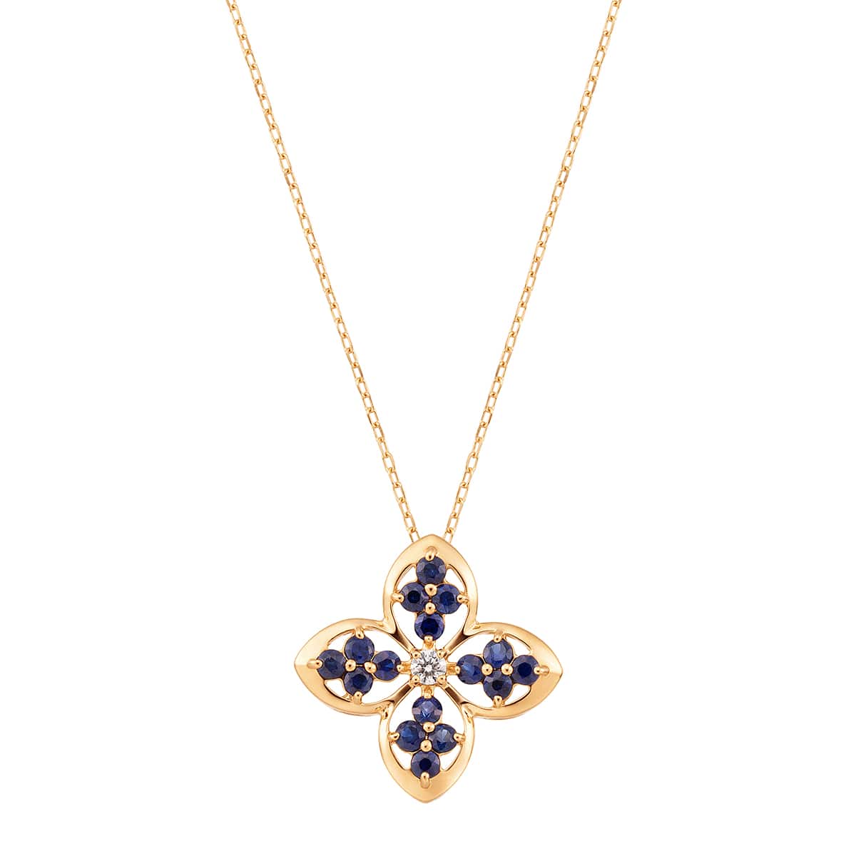 K18イエローゴールドダイヤモンドネックレス(RPN808-001)|TSUTSUMI