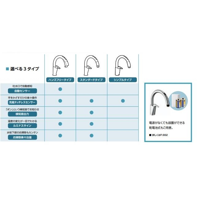 リクシル｜LIXIL｜タッチレス水栓｜SF-NAB451SYX｜先端タッチレス