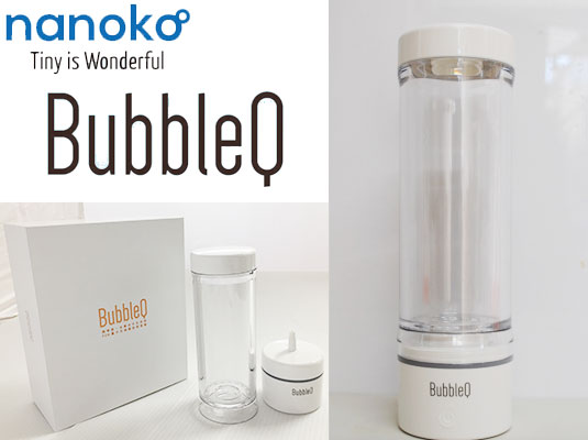 nanokoの携帯型水素水生成機能付き水素分子生成器「 BubbleQ BQ-30 」