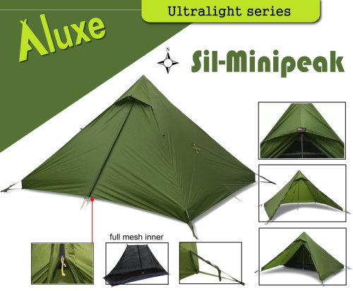 シルナイロン 製 モノポールテント（参天）