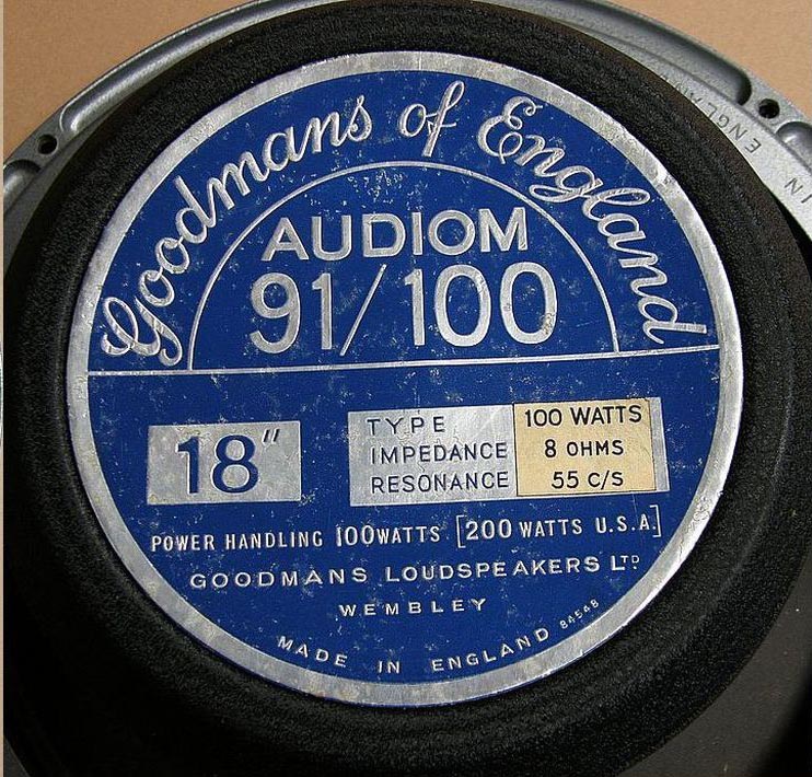 The Goodmans Audiom 91 for Vox AC50s