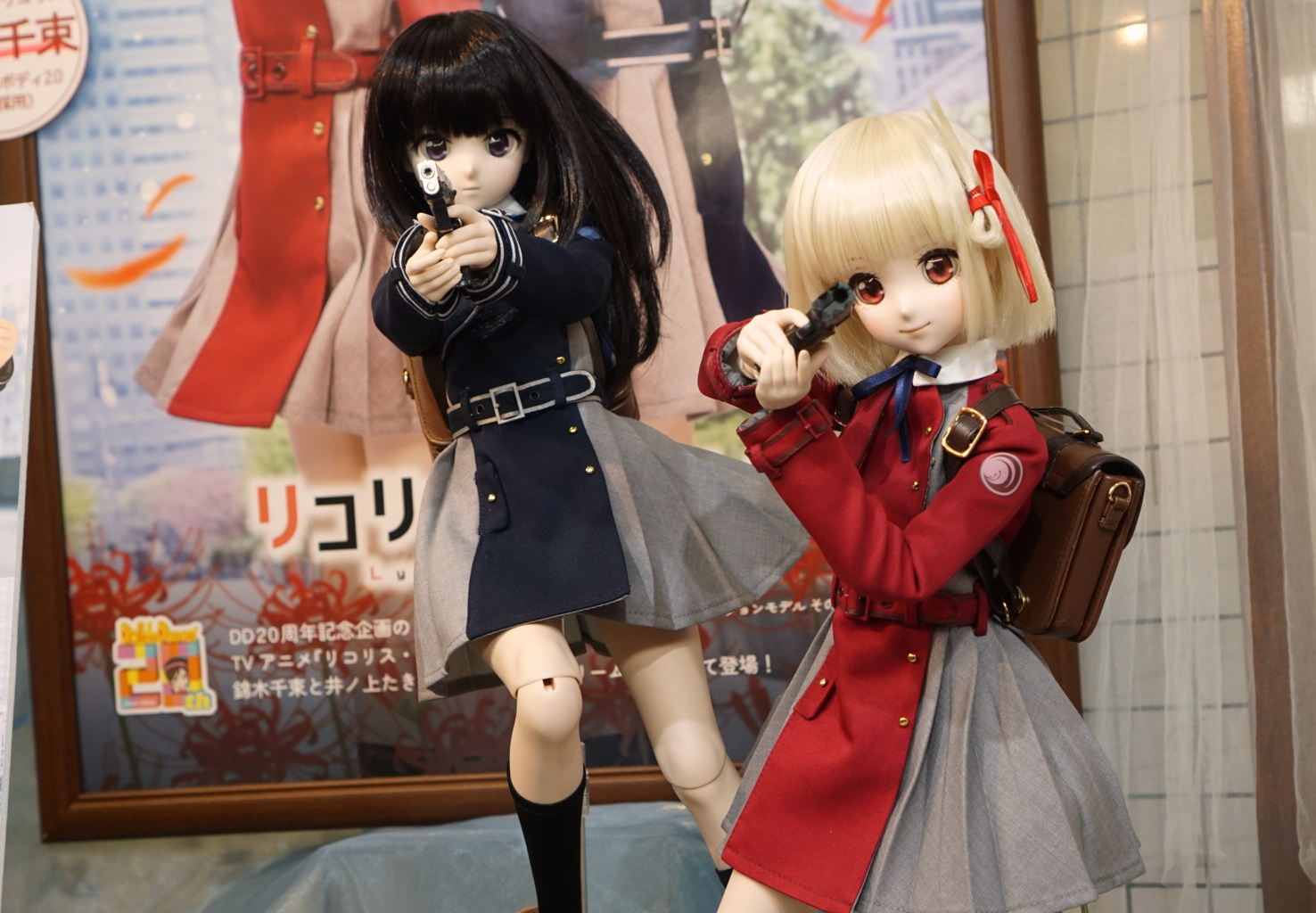 特別展示中のリコリス・リコイル「DDS 井ノ上たきな」＆こだわり