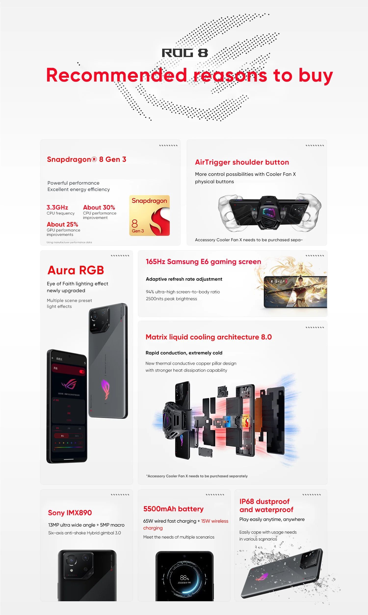 ASUS ROG Phone 8 5G Android Gaming Smartphone