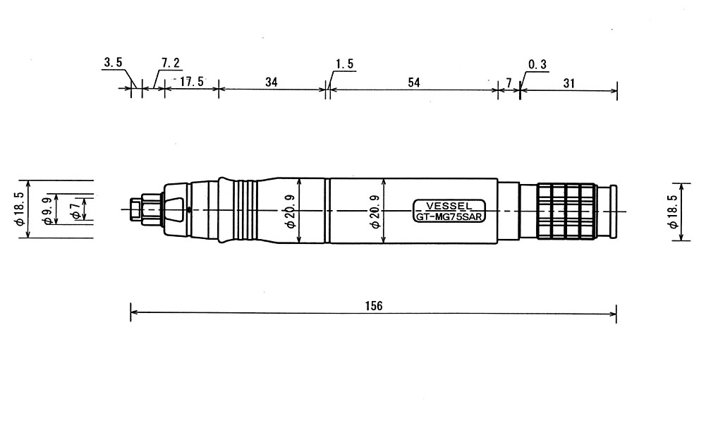 エアーマイクログラインダー No.GT-MG75SAR | 製品情報 | 株式会社