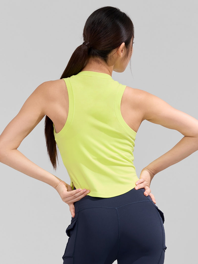 XWFSL04H2 ソフトテンション クロップド丈 ノースリーブ