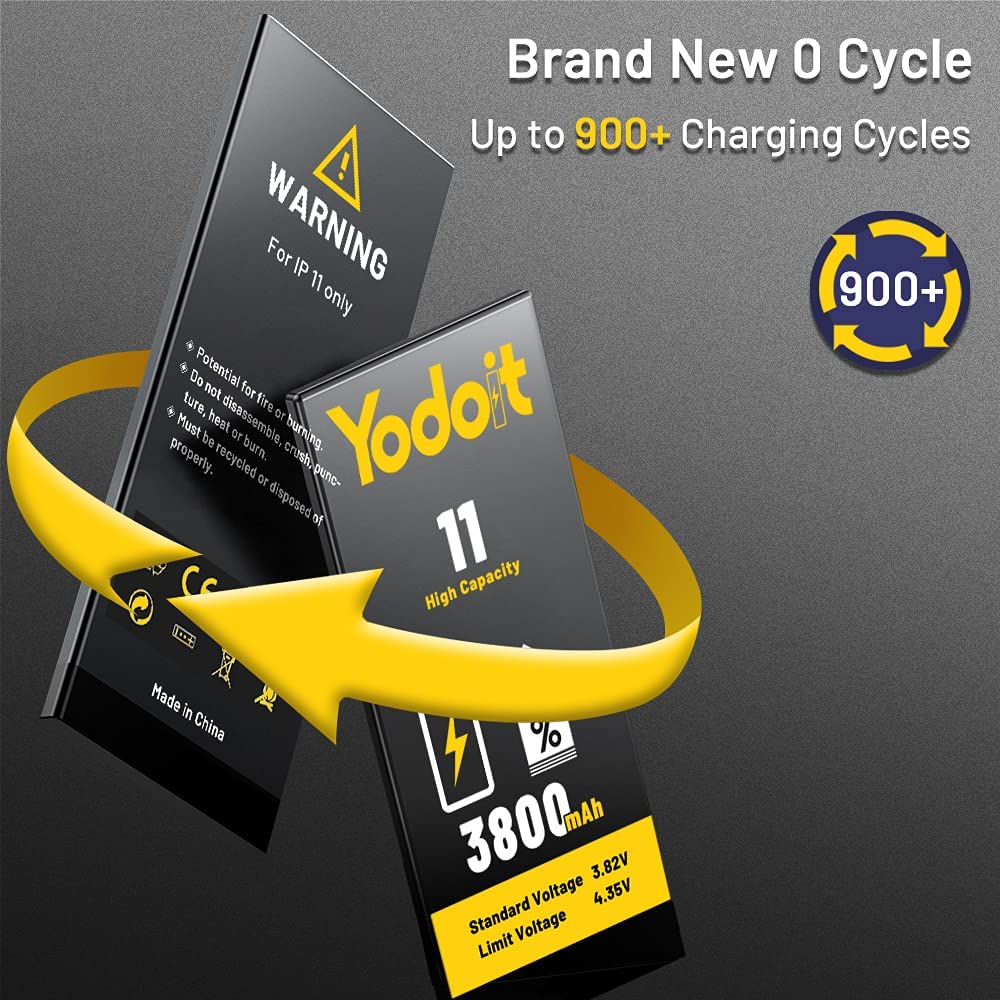 iPhone 11 3800mAh大容量 Yodoitのバッテリー交換