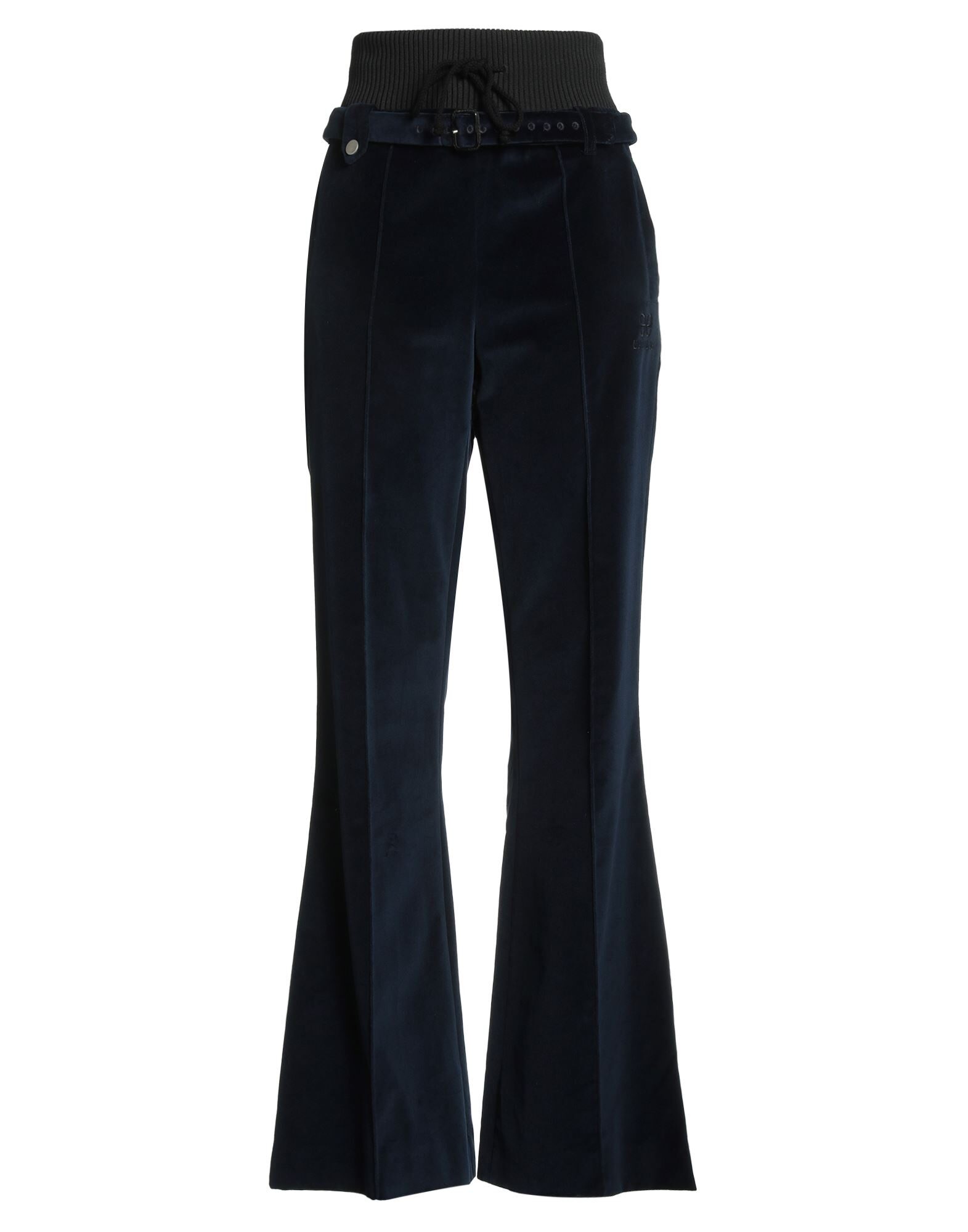 EGONLAB. パンツ | フレアカットパンツ ネイビー レディース | YOOX