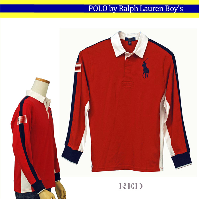 POLO ラルフローレンビッグポニー長袖ラガーシャツ 長袖 ポロ、ラガ
