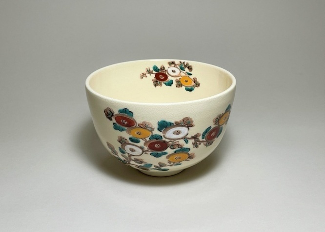 抹茶碗 万寿菊（まんじゅぎく）｜京焼・清水焼 陶器のやまなか雅陶