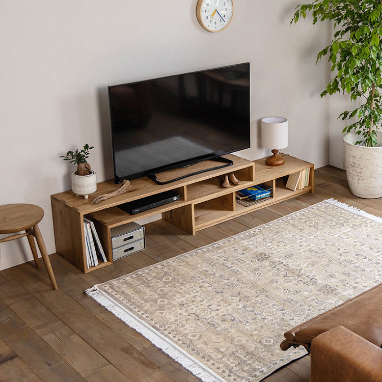 テレビボード1350X380【EASY LIFE/イージーライフ】伸長式 ストロー CRASH