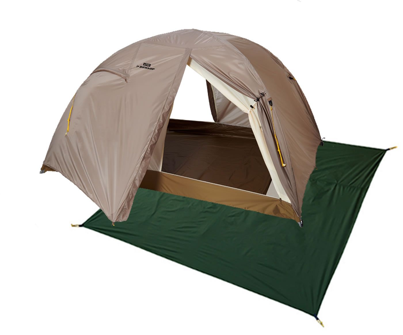 DUNLOP ≪ダンロップ≫VS42A 4人用両入口テント 純正グランドシート