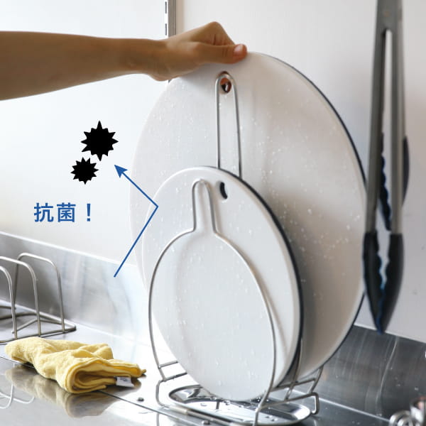 WEB限定セット】丸まな板(大/小)ネイビーとまな板スタンドのセット