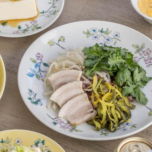 花中華 大皿 ホワイト｜皿・プレート｜料理家 栗原はるみ レシピ