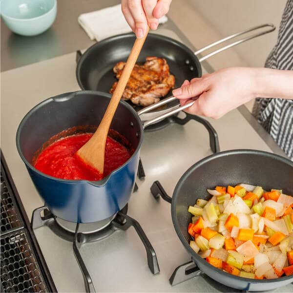 直火専用 マルチパン 16cm ネイビー｜鍋・フライヤー・ケトル｜料理家