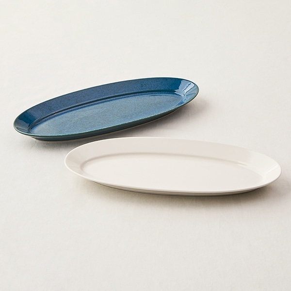 オーバルプレート 大 アイボリー｜皿・プレート｜料理家 栗原はるみ