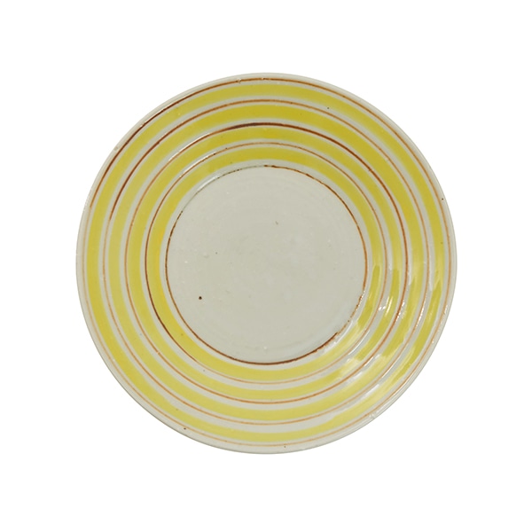 黄巻格子文楕円深皿】中尾万作 九谷青窯 1枚 WEB限定】中尾万作 黄