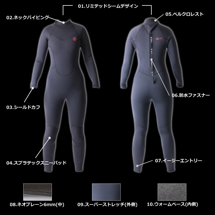 ゼミドライ ウェットスーツ（セミドライスーツ）特集