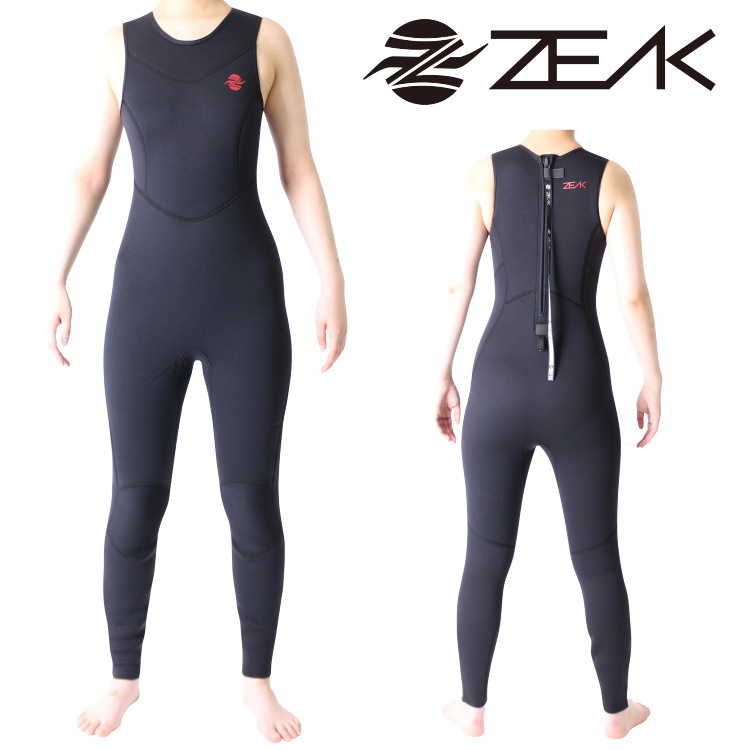 ZEAK(ジーク) ウェットスーツ 女性用 レディース ロングジョン 3mm
