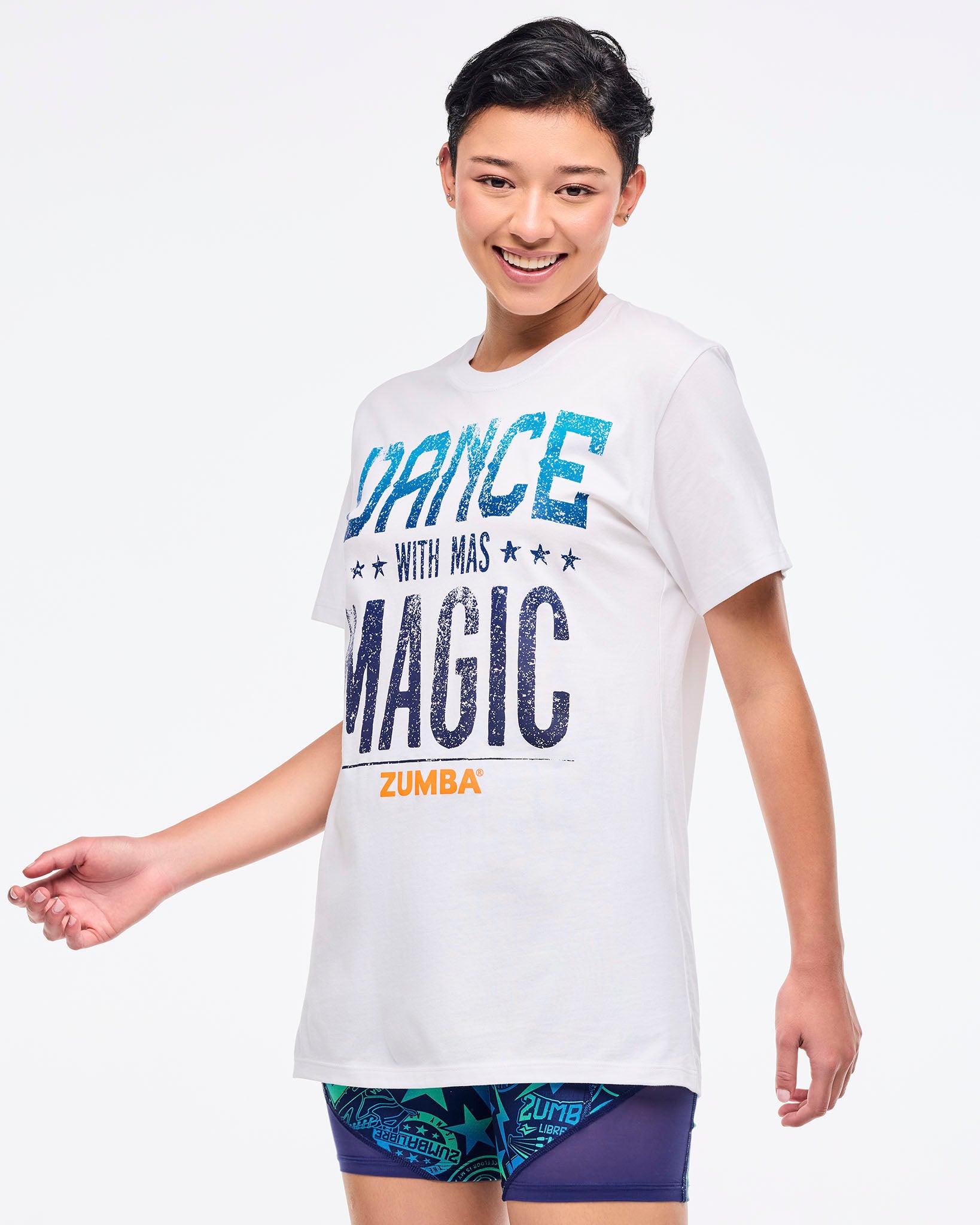 Zumba Libre Crew Neck Tee - Wear It Out White – Zumba Wear | STRONG iD