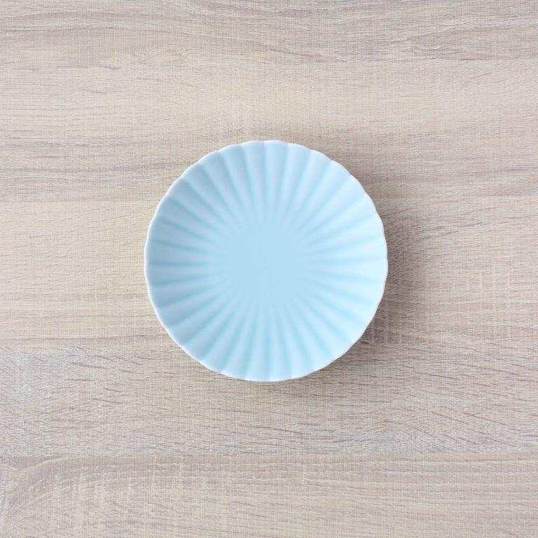 伊万里鍋島焼 モイスト青磁 菊割皿 15cm / 19cm
